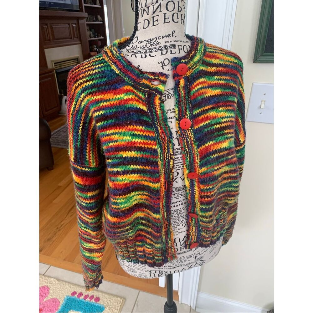 Reference Point Vintage Rainbow Cardigan